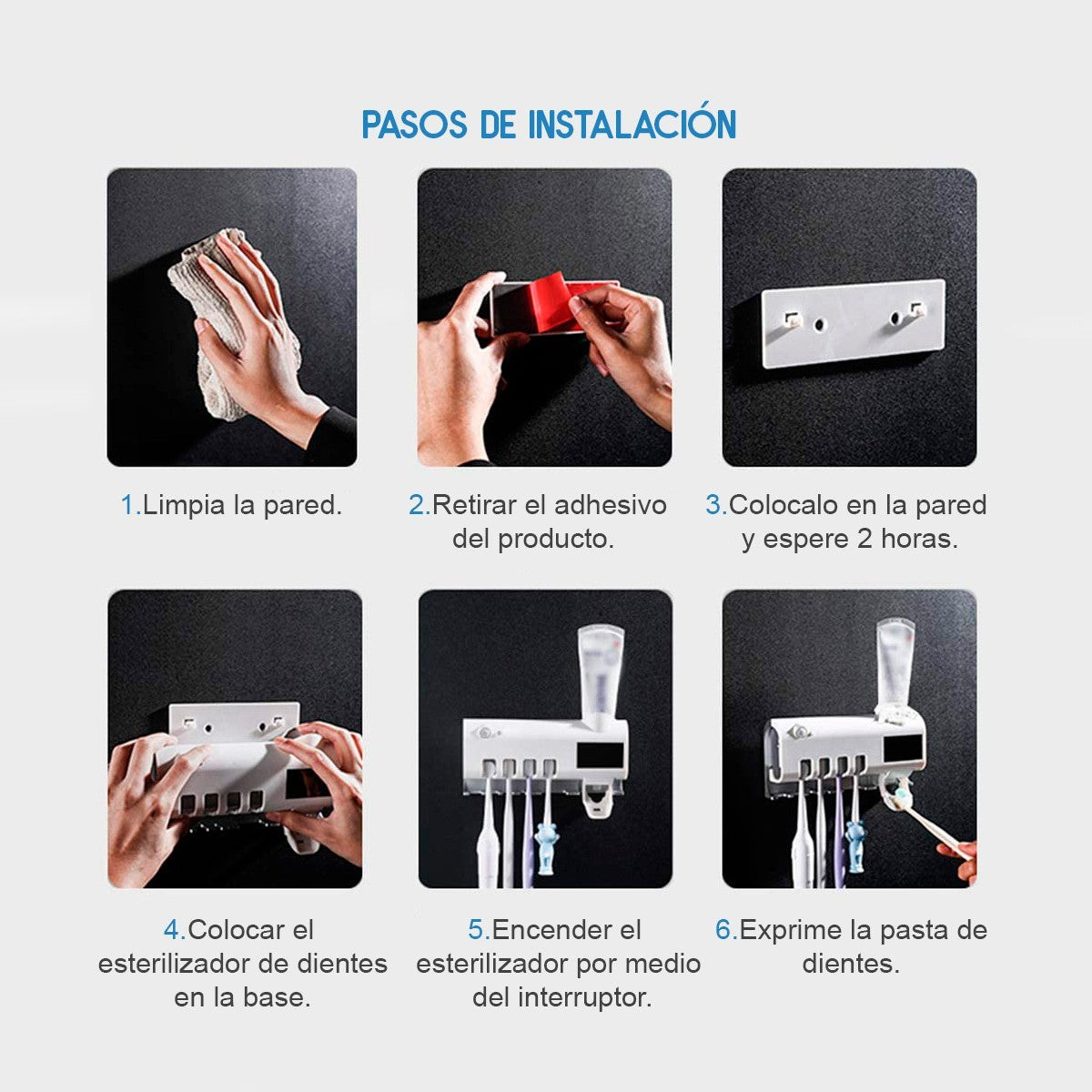 Organizador 3 en 1 – Cepillos Seguros y Esterilizados